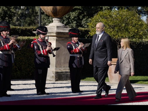 Meloni accoglie Rama al vertice intergovernativo Italia-Albania