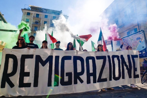 «Remigrazione e riconquista». Corteo a Gallarate