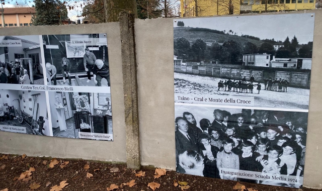 La storia di Taino in 19 maxi pannelli fotografici