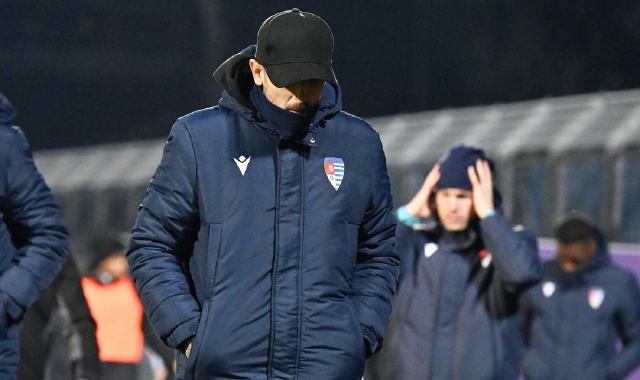 Leandro Greco dopo la sconfitta con le Dolomiti Bellunesi (foto Ghiotto)