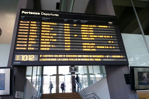 Il venerdì nero dei treni: sciopero e disagi