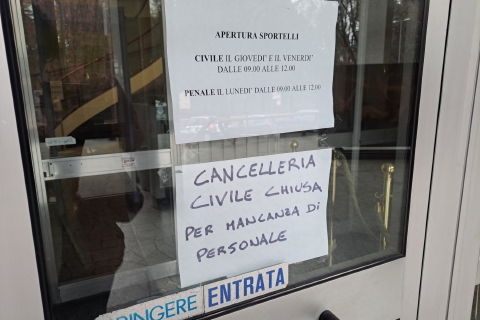 Gallarate, niente udienze davanti al giudice di pace