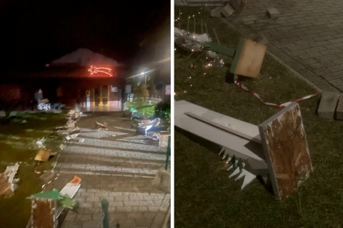 Presepe vandalizzato e auto danneggiata a Invorio