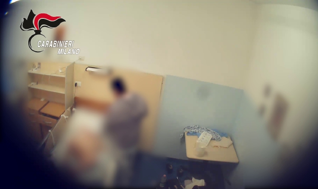 Un frame dei filmati registrati dalle telecamere