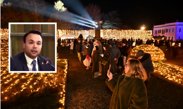 Il Giardino delle Meraviglie e nel riquadro il vice capogruppo della Lega, Stefano Angei