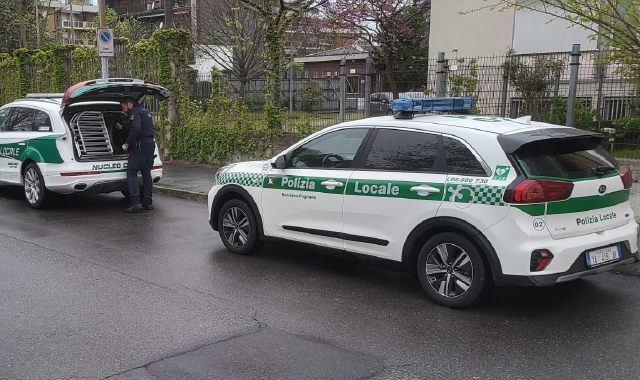 La Polizia locale di Nerviano  (foto Archivio)