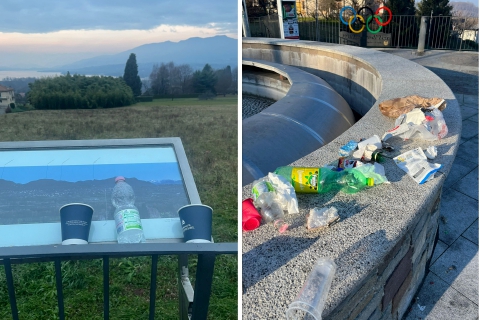 Rifiuti abbandonati ad Azzate: i volontari ripuliscono