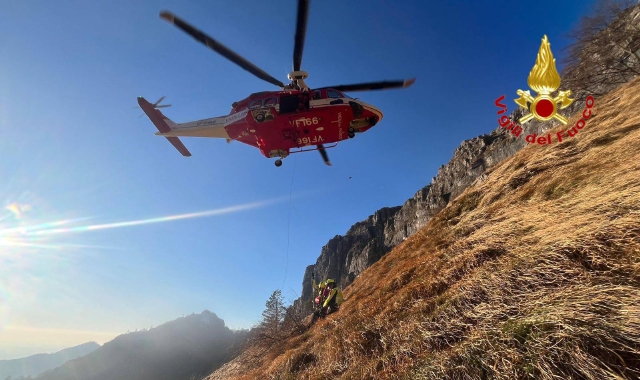 Bloccati sul Resegone, salvati dal Drago
