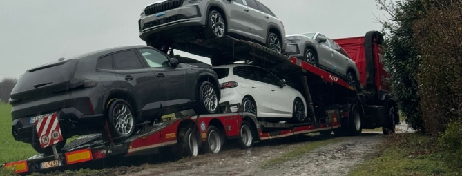 Bisarca bloccata in un fosso a Saronno