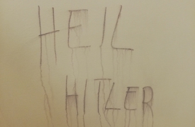 “Heil Hitler” nei bagni del Falcone