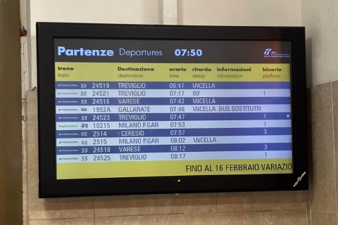 Ritardi e cancellazioni: lunedì di disagi