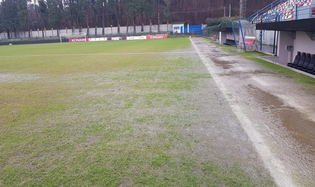La pioggia caduta su Solbiate Arno ha costretto i nerazzurri a spostare il match a Gallarate