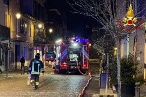 Fiamme nella cucina del ristorante argentino