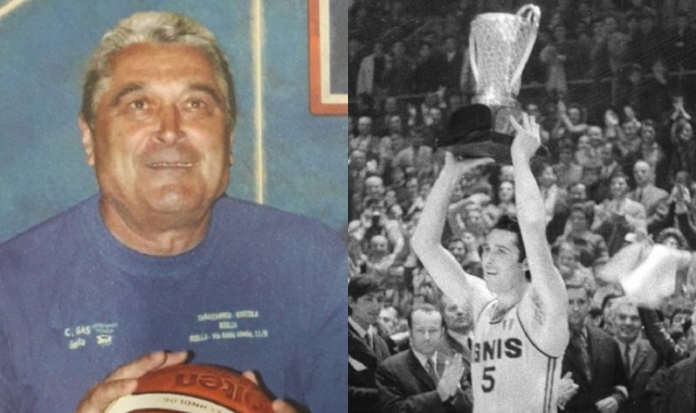 A destra, Flaborea alza la prima Coppa Campioni nel 1970