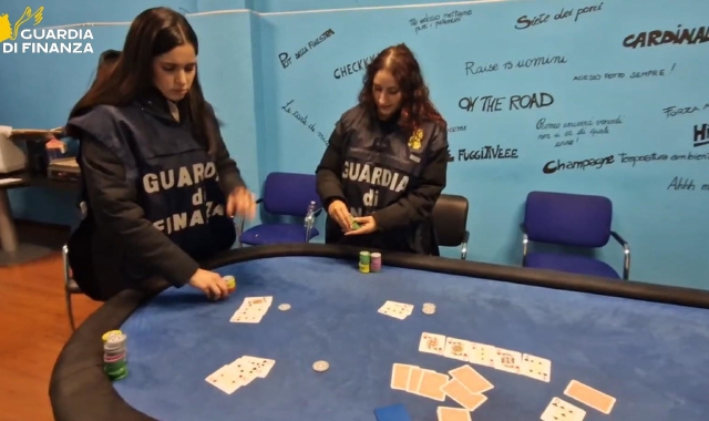 Bisca clandestina nella sede della società sportiva