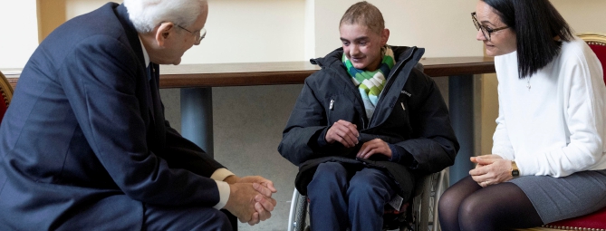 Mattarella incontra il cannerese Tommaso Brizio