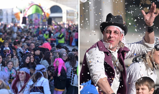 Il Re Bosino, lo scorso anno, pronto al tradizionale discorso