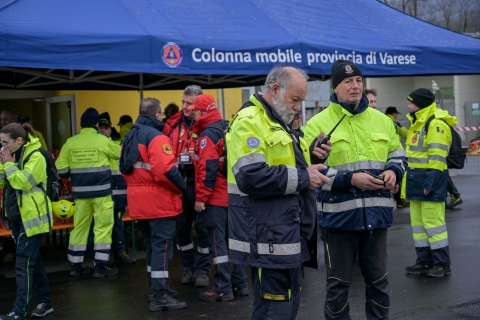 Protezione civile in campo: esercitazione per 500 a Casciago