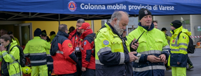 Protezione civile in campo: esercitazione per 500 a Casciago