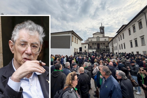 L’addio a Bossi e il grido «secessione»