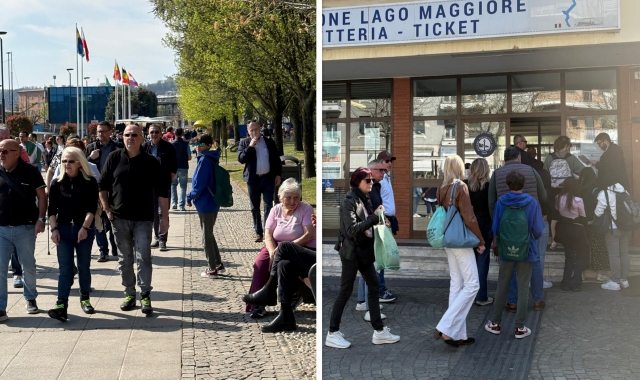 Arona invasa, battelli affollatissimi