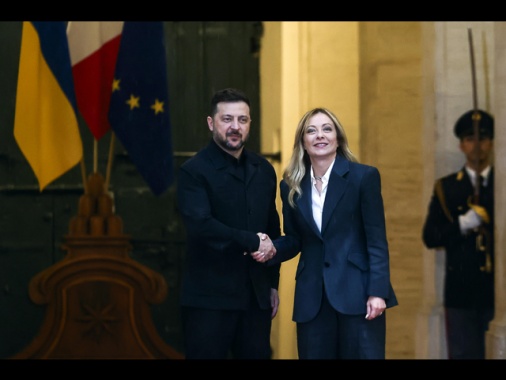 Meloni, con Kiev interessati a una produzione comune di droni