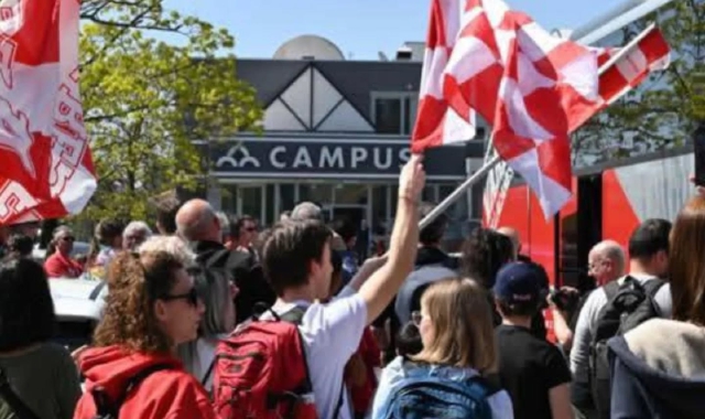 OJM, la carica dei tifosi prima di Cantù