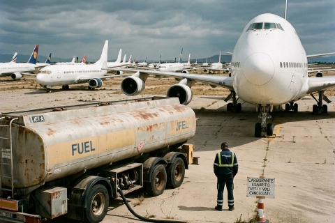 Guerra, crisi carburante, voli cancellati: «Prepariamoci al peggio»