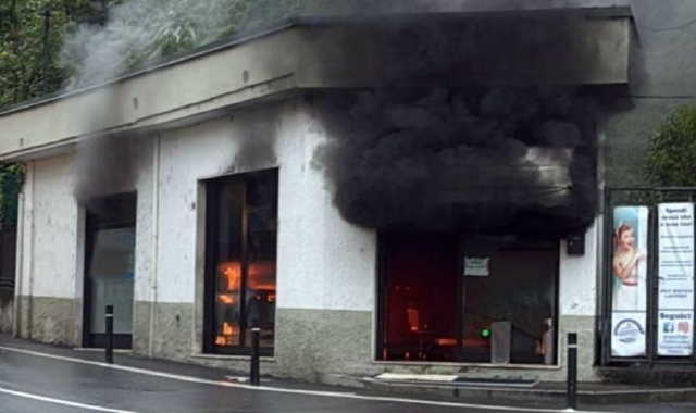 Incendio in lavanderia, ingenti danni