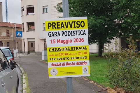 Busto, strade chiuse per l’inizio del Giro del Varesotto