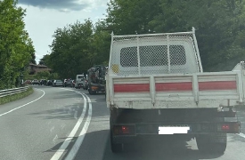 Tutti in coda da Capolago a Buguggiate