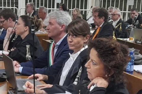 Galimberti al maxi processo contro la mafia a tre teste