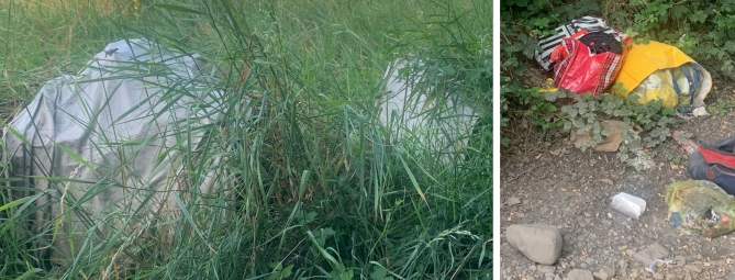 La terra di nessuno e i rifiuti abbandonati